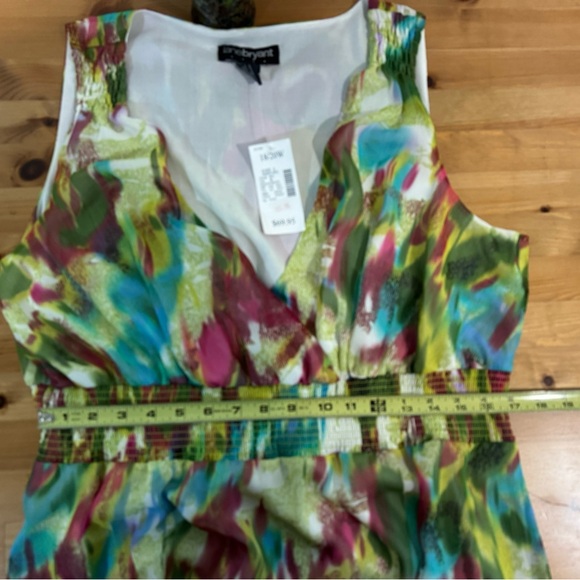 Lane Bryant Sleeveless V Neck Abstract Print Maxi Dress Size 2X 18/20W NWT - Picture 7 of 9